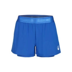 Retro 2in1 Shorts Damen - Blau