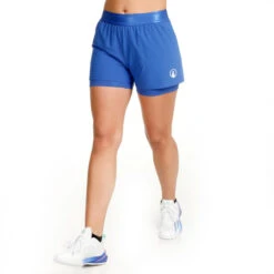 Retro 2in1 Shorts Damen - Blau -BIDI BADU Verkäufe 00279000 0 5