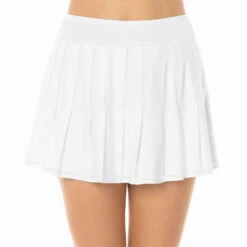 Long Retro Pleated Rock Damen - Weiß 7 Long Retro Pleated Rock Damen - Weiß -BIDI BADU Verkäufe 00610000 10