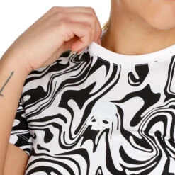 Hydrogen Tech Chrome T-Shirt Damen - Weiß, Schwarz 15 Hydrogen Tech Chrome T-Shirt Damen - Weiß, Schwarz -BIDI BADU Verkäufe 00749000 0 5