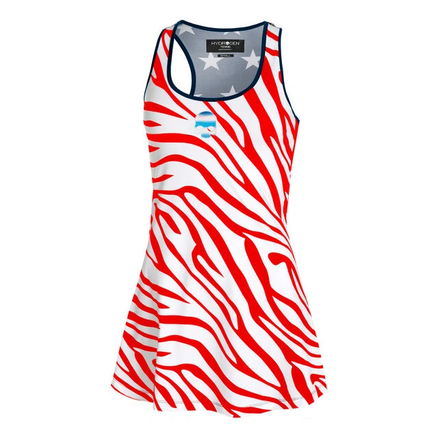 Hydrogen Tech Stars Kleid Damen - Rot, Blau 3 Hydrogen Tech Stars Kleid Damen - Rot, Blau