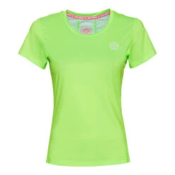 BIDI BADU Eve Tech Roundneck T-Shirt Damen - Neongrün