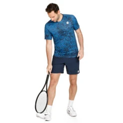 BIDI BADU Fingerprint Round Neck T-Shirt Herren - Dunkelblau, Weiß 12 BIDI BADU Fingerprint Round Neck T-Shirt Herren - Dunkelblau, Weiß -BIDI BADU Verkäufe 01901000 0 3