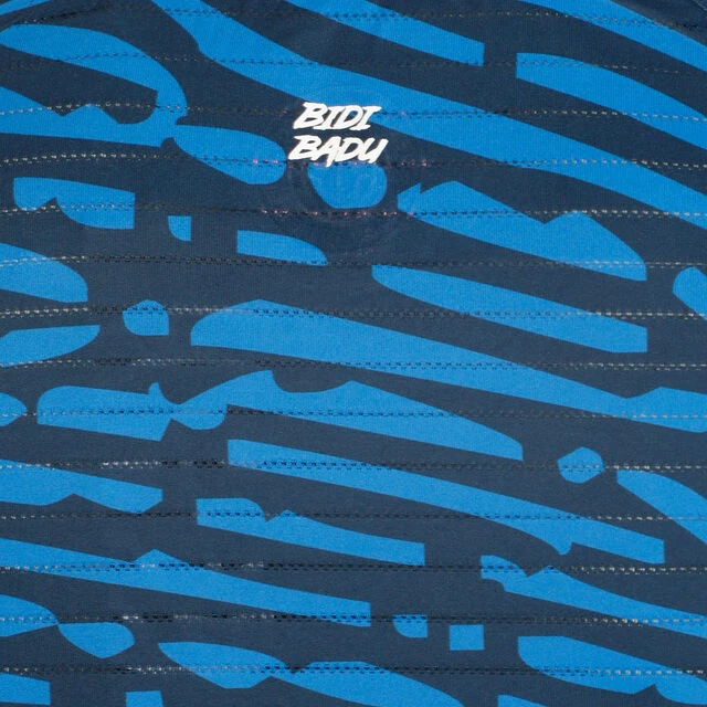 BIDI BADU Fingerprint Round Neck T-Shirt Herren - Dunkelblau, Weiß 10 BIDI BADU Fingerprint Round Neck T-Shirt Herren - Dunkelblau, Weiß – Bild 8