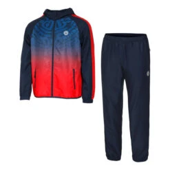 BIDI BADU Colortwist Trainingsanzug Herren - Dunkelblau, Rot