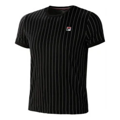 Fila Stripes T-Shirt Herren - Schwarz, Weiß