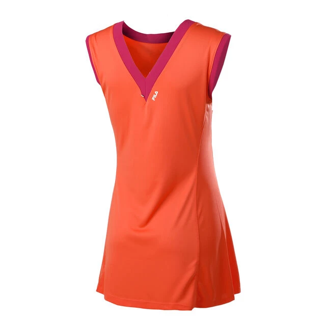 Fila Isabella Kleid Damen - Orange, Pink 4 Fila Isabella Kleid Damen - Orange, Pink – Bild 2