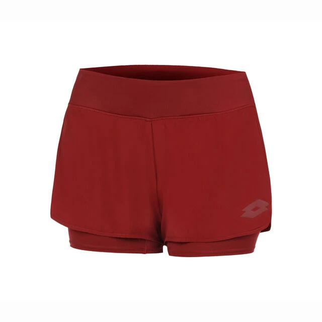 Lotto Tech 1 D1 Shorts Damen - Dunkelrot 3 Lotto Tech 1 D1 Shorts Damen - Dunkelrot
