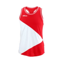 Wilson Team Tank-Top Mädchen - Rot, Weiß