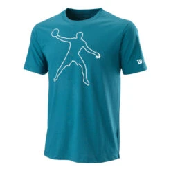Wilson Bela Tech II T-Shirt Herren - Blau, Weiß