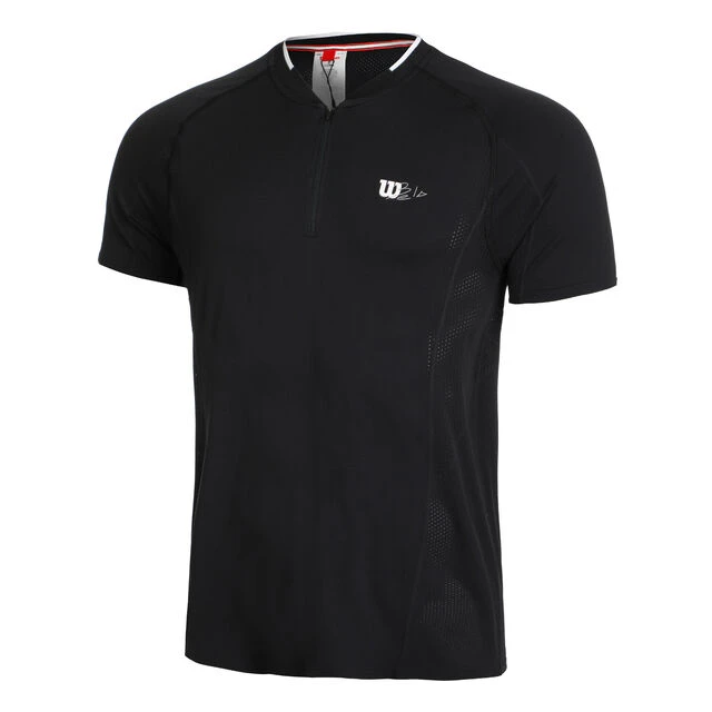 Wilson Series Seamless Henley Half-Zip 2.0 Polo Herren - Schwarz, Weiß 3 Wilson Series Seamless Henley Half-Zip 2.0 Polo Herren - Schwarz, Weiß
