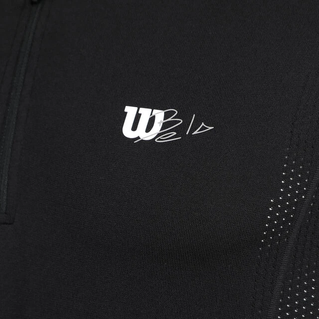 Wilson Series Seamless Henley Half-Zip 2.0 Polo Herren - Schwarz, Weiß 5 Wilson Series Seamless Henley Half-Zip 2.0 Polo Herren - Schwarz, Weiß – Bild 3