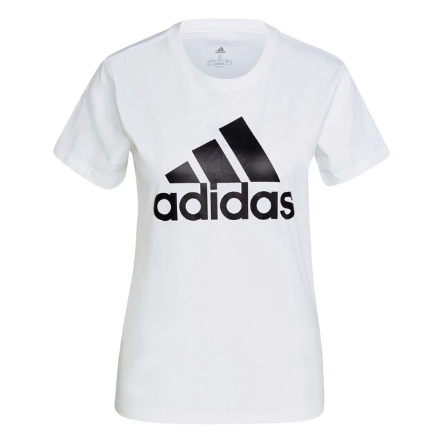 ADIDAS Big Logo T-Shirt Damen - Weiß 3 ADIDAS Big Logo T-Shirt Damen - Weiß
