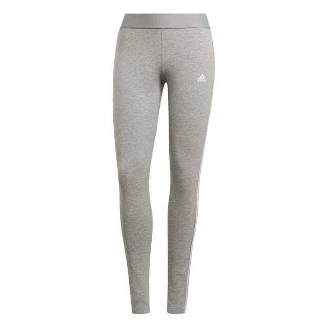 ADIDAS 3 Stripes Tight Damen - Hellgrau, Weiß 3 ADIDAS 3 Stripes Tight Damen - Hellgrau, Weiß