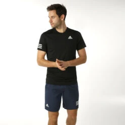 ADIDAS Club 3 Stripes T-Shirt Herren - Schwarz, Weiß -BIDI BADU Verkäufe 14778000 24