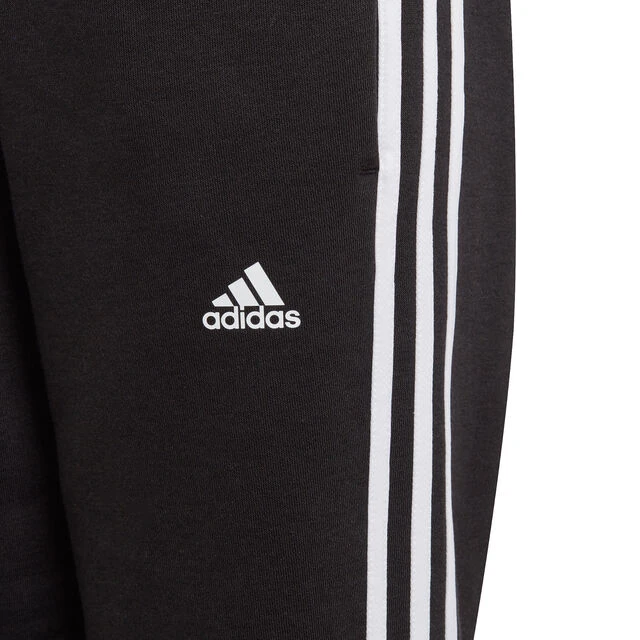 ADIDAS 3 Stripes Fleece Cotton Trainingshose Jungen - Schwarz, Weiß 6 ADIDAS 3 Stripes Fleece Cotton Trainingshose Jungen - Schwarz, Weiß – Bild 4