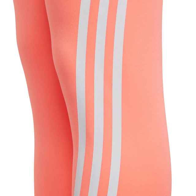 ADIDAS Aero Ready 3 Stripes Believe This Tight Mädchen - Orange, Weiß 6 ADIDAS Aero Ready 3 Stripes Believe This Tight Mädchen - Orange, Weiß – Bild 4