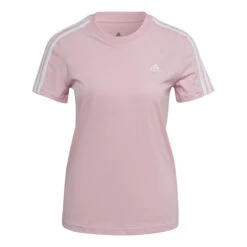 ADIDAS 3 Stripes T-Shirt Damen - Rosa