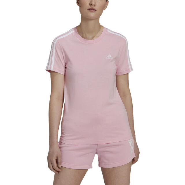 ADIDAS 3 Stripes T-Shirt Damen - Rosa 6 ADIDAS 3 Stripes T-Shirt Damen - Rosa – Bild 4