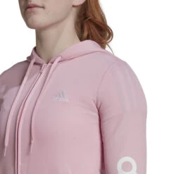 ADIDAS Linear French Terry Trainingsanzug Damen - Rosa, Schwarz 12 ADIDAS Linear French Terry Trainingsanzug Damen - Rosa, Schwarz -BIDI BADU Verkäufe 17296000 17