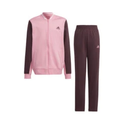 ADIDAS TGTHR Trainingsanzug Mädchen - Rosa, Dunkelrot