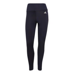 ADIDAS Designed To Move High-Rise 3-Stripes 7/8 Sport Tight Damen - Blau, Weiß