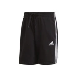 ADIDAS Essentials French Terry 3-Stripes Shorts Herren - Schwarz, Weiß