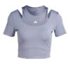 ADIDAS Training HIIT AEROREADY Crop Training T-Shirt Damen - Grau 1 ADIDAS Training HIIT AEROREADY Crop Training T-Shirt Damen - Grau -BIDI BADU Verkäufe 17859000 000