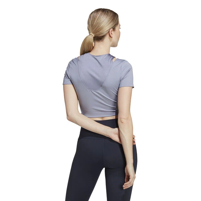 ADIDAS Training HIIT AEROREADY Crop Training T-Shirt Damen - Grau 5 ADIDAS Training HIIT AEROREADY Crop Training T-Shirt Damen - Grau – Bild 3