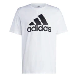 ADIDAS Essentials Single Jersey Big Logo T-Shirt Herren - Weiß, Schwarz