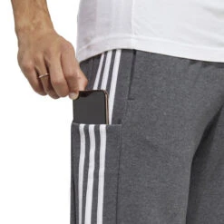 ADIDAS Essentials French Terry Tapered Cuff 3-Stripes Trainingshose Herren - Grau, Weiß -BIDI BADU Verkäufe 17904000 17