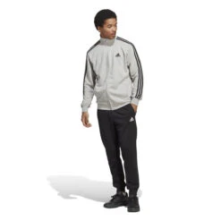 ADIDAS Sportswear Basic 3-Stripes French Terry Trainingsanzug Herren - Grau, Schwarz -BIDI BADU Verkäufe 18013000 15