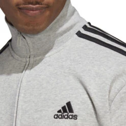 ADIDAS Sportswear Basic 3-Stripes French Terry Trainingsanzug Herren - Grau, Schwarz -BIDI BADU Verkäufe 18013000 18