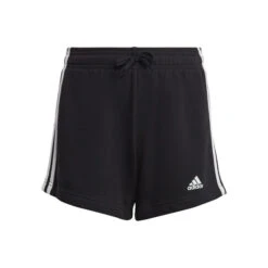 ADIDAS 3-Stripes Shorts Mädchen - Schwarz, Weiß