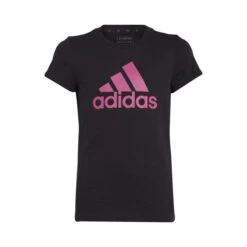 ADIDAS Essentials Big Logo T-Shirt Mädchen - Schwarz, Pink