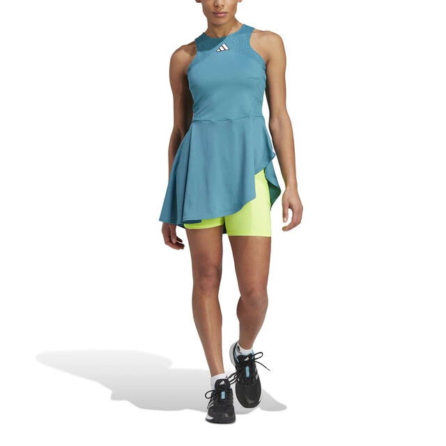 ADIDAS Pro Kleid Damen - Petrol, Limette 9 ADIDAS Pro Kleid Damen - Petrol, Limette – Bild 7