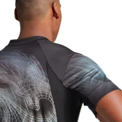 ADIDAS Printed Pro T-Shirt Herren - Schwarz, Mehrfarbig -BIDI BADU Verkäufe 18467000 17