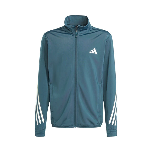 ADIDAS Training Icons Trainingsanzug Jungen - Petrol, Weiß 4 ADIDAS Training Icons Trainingsanzug Jungen - Petrol, Weiß – Bild 2