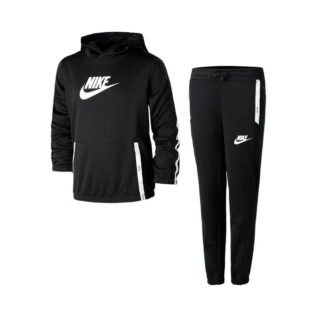 Nike Sportswear Poly Pack Hook Trainingsanzug Jungen - Schwarz, Weiß 3 Nike Sportswear Poly Pack Hook Trainingsanzug Jungen - Schwarz, Weiß