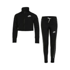 Nike Sportswear HW Trainingsanzug Mädchen - Schwarz, Weiß