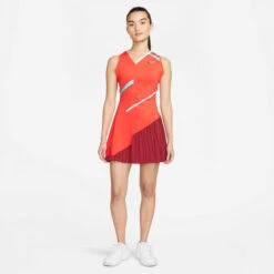 Nike Court Dri-Fit Kleid Damen - Orange, Rot -BIDI BADU Verkäufe 55113000 10