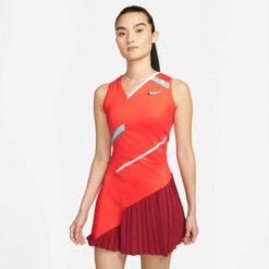 Nike Court Dri-Fit Kleid Damen - Orange, Rot -BIDI BADU Verkäufe 55113000 11
