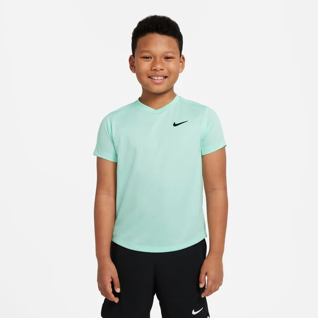 Nike Court Dri-Fit Victory T-Shirt Jungen - Blau, Schwarz 4 Nike Court Dri-Fit Victory T-Shirt Jungen - Blau, Schwarz – Bild 2