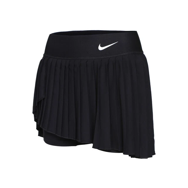 Nike Court Dri-Fit Advantage Pleated Rock Damen - Schwarz, Weiß 3 Nike Court Dri-Fit Advantage Pleated Rock Damen - Schwarz, Weiß