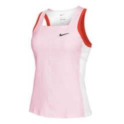 Nike Court Dri-Fit Slam Tank-Top Damen - Rosa, Weiß