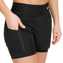 Nike Dri-Fit Advantage Court Shorts Damen - Schwarz 16 Nike Dri-Fit Advantage Court Shorts Damen - Schwarz -BIDI BADU Verkäufe 56614000 0 6