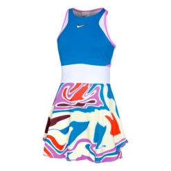 Nike Dri-Fit Court Slam Kleid Damen - Mehrfarbig