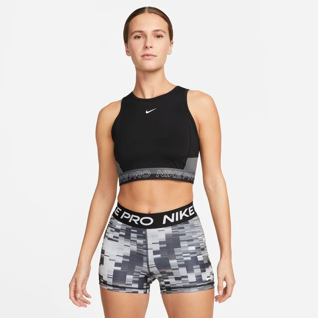 Nike Dri-Fit Performance Cropped Tank-Top Damen - Schwarz, Grau 7 Nike Dri-Fit Performance Cropped Tank-Top Damen - Schwarz, Grau – Bild 5