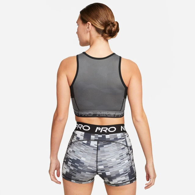 Nike Dri-Fit Performance Cropped Tank-Top Damen - Schwarz, Grau 8 Nike Dri-Fit Performance Cropped Tank-Top Damen - Schwarz, Grau – Bild 6