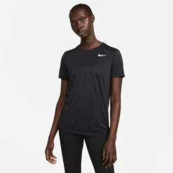 Nike Dri-Fit Regular T-Shirt Damen - Schwarz -BIDI BADU Verkäufe 56708000 13